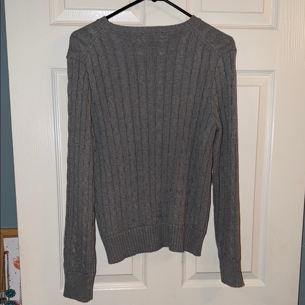 Polo by Ralph Lauren Charcoal Crewneck Sweater - Picture 3 of 3